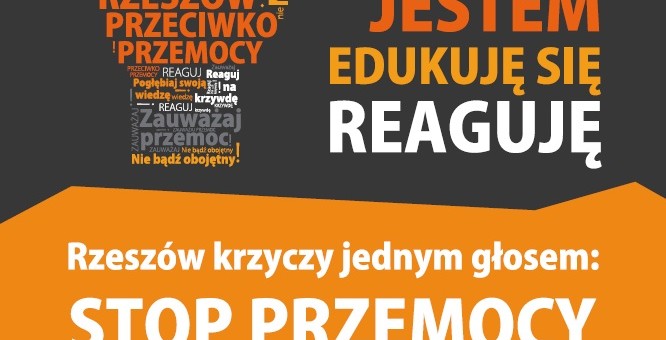 Plakat dotyczący kampanii STOP PRZEMOCY