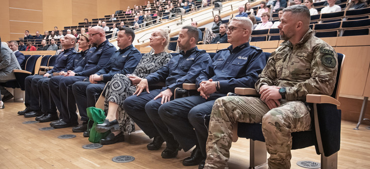 Przedstawiciele Komendy Miejskiej Policji w Rzeszowie na szkoleniu.