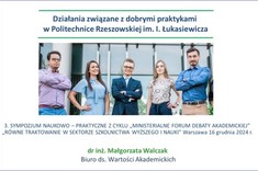 Slajd tytułowy z wystąpienia dr inż. Małgorzaty Walczak